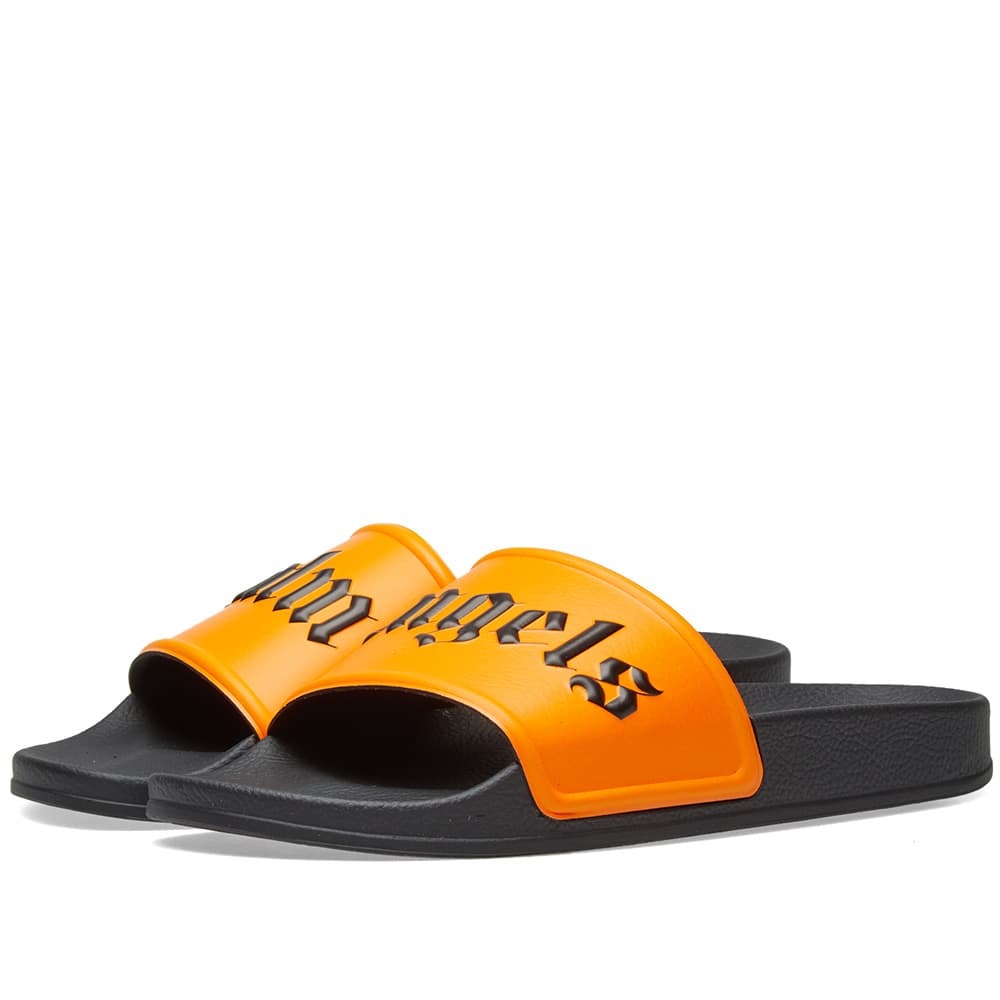 Palm Angels Logo Pool Slider Orange Palm Angels