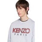 Kenzo Grey Fishnet Logo Sweatshirt