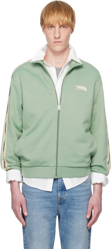 Photo: Maison Kitsuné Green Flash Fox Zipped Track Jacket