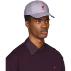 AMI Alexandre Mattiussi SSENSE Exclusive Purple Cotton Cap