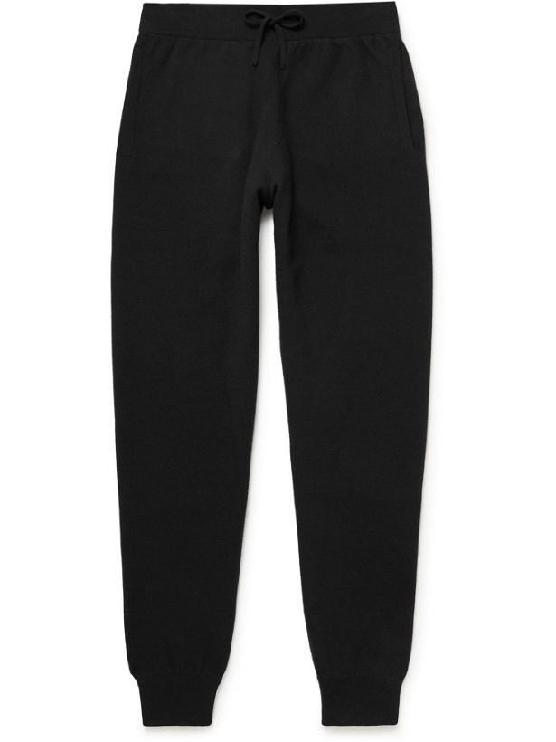 Photo: MR P. - Tapered Double-Faced Cashmere Sweatpants - Black