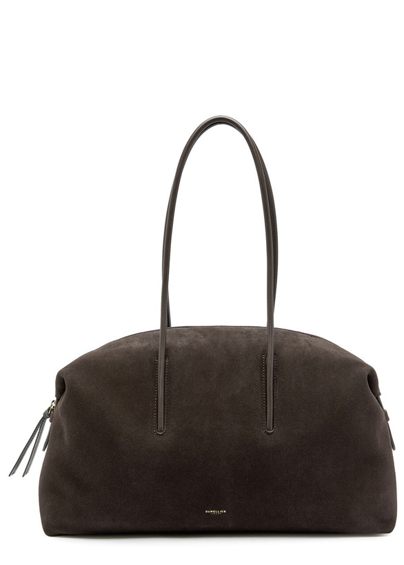 Photo: Demellier The Stockholm Suede Tote bag - Dark Brown - One Size