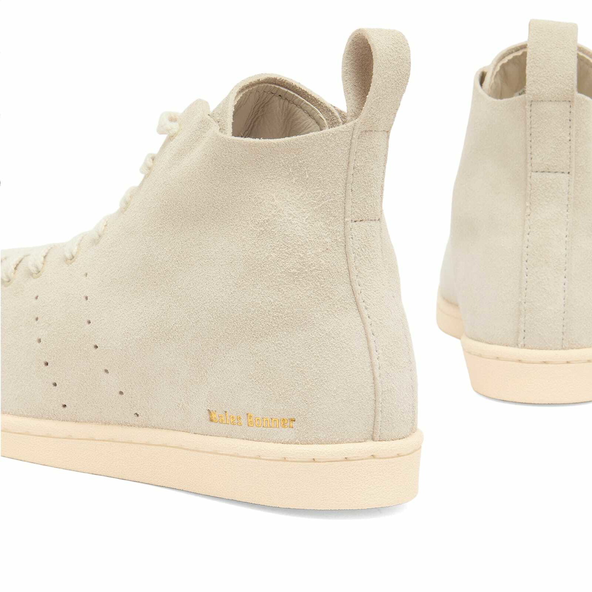 Adidas x Wales Bonner Superstar Hi in Cream White/Gold Metallic