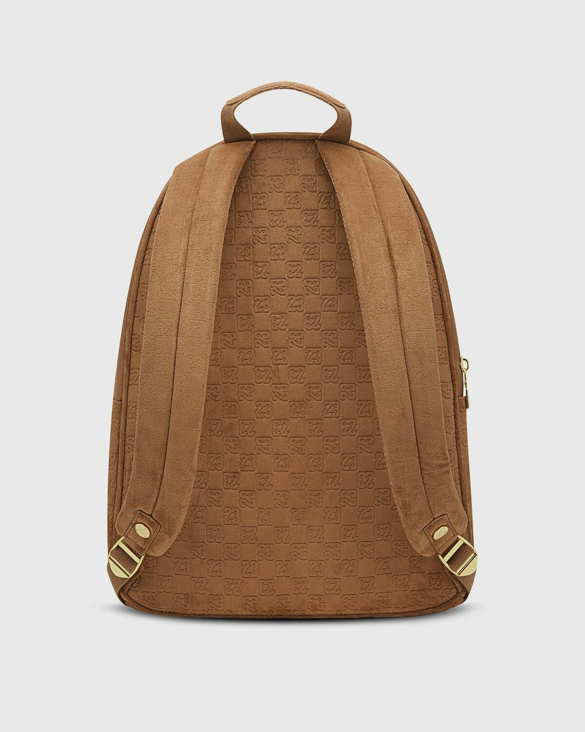 SUEDE MONOGRAM BACKPACK