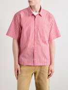 Aimé Leon Dore - Striped Cotton-Poplin Shirt - Red