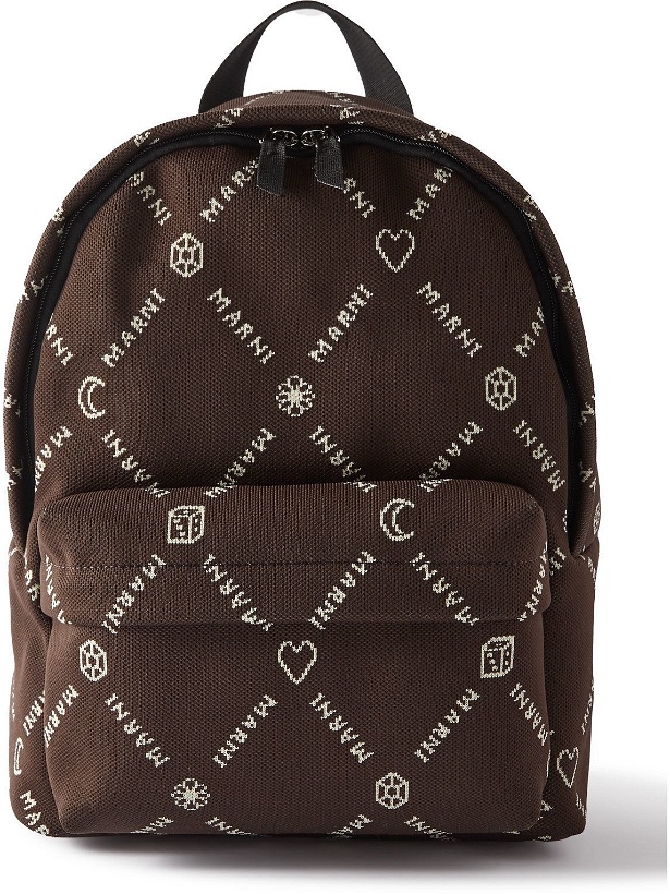 Photo: Marni - Marnigram Logo-Jacquard Canvas Backpack
