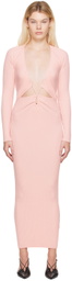 WYNN HAMLYN Pink Linda Maxi Dress