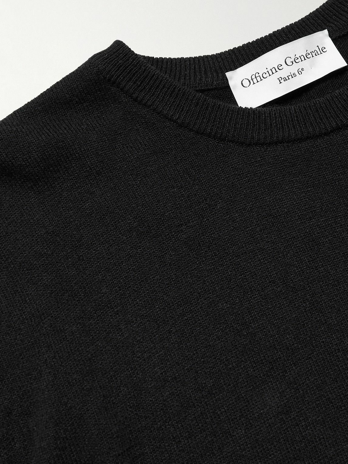 Officine Générale - Knitted Sweater - Black Officine Generale