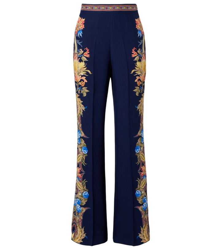 Photo: Etro Floral silk straight pants