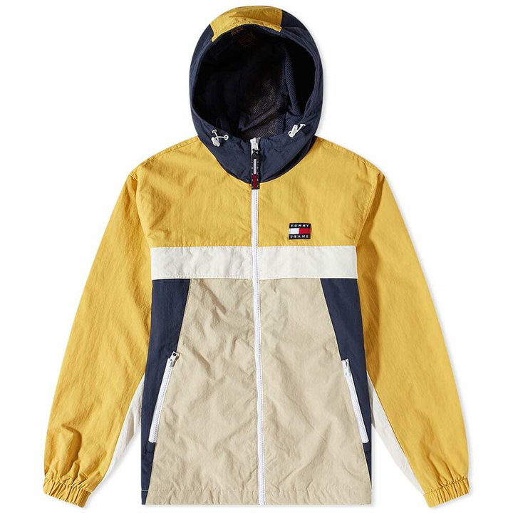 Photo: Tommy Jeans Men's Chicago Colorblock Jacket in Yellow