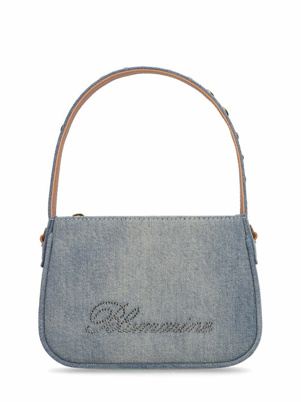 Photo: BLUMARINE - Small Denim Top Handle Bag