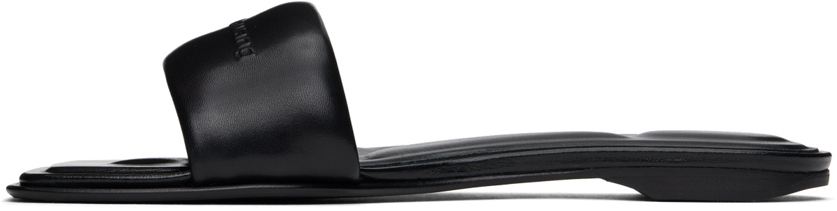 Alexander Wang Black Vy Pool Slides