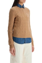 POLO RALPH LAUREN cable knit cotton sweater Beige