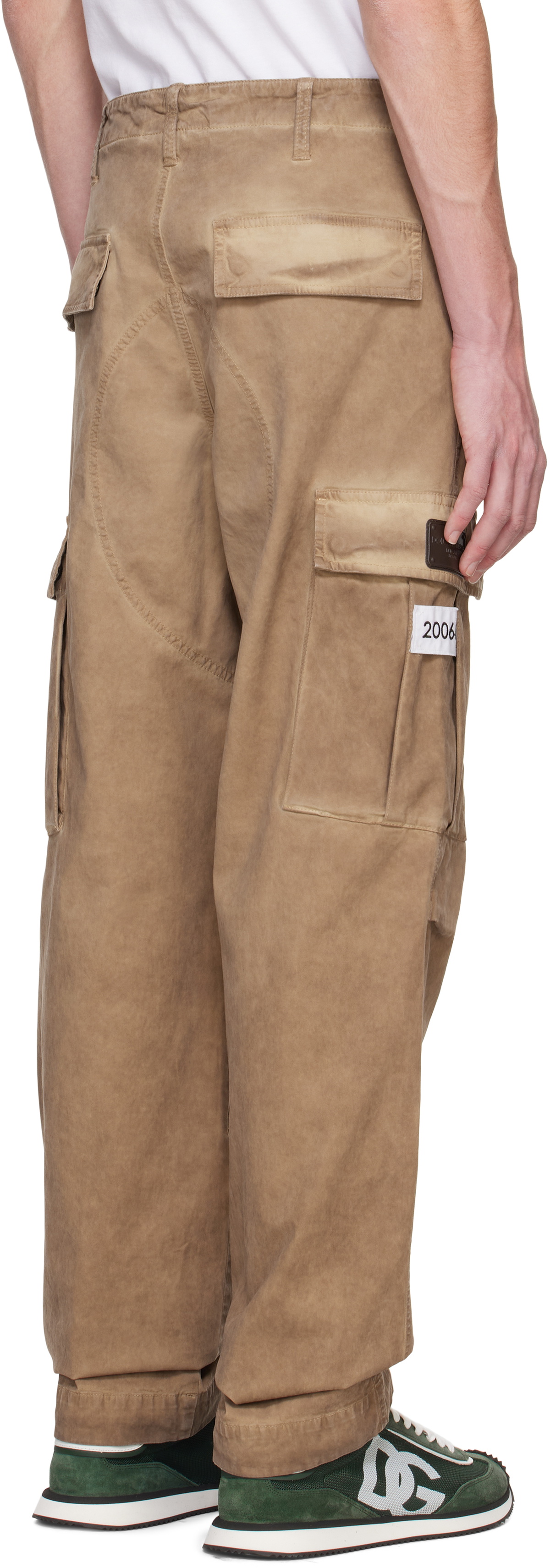 Dolce&Gabbana Beige Cotton Cargo Pants