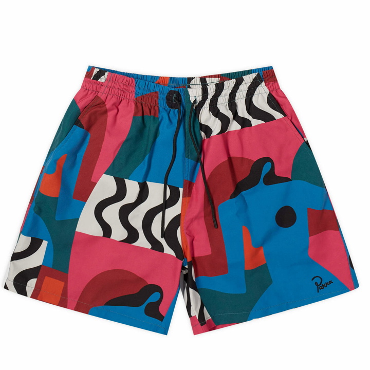 Photo: By Parra Men's Distorted Water Swim Shorts in Multi