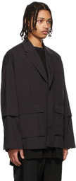 JERIH Black Hunting Blazer