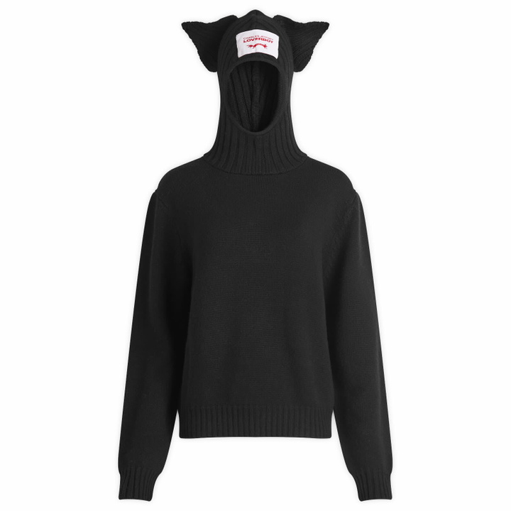 Photo: Charles Jeffrey Loverboy Women's Merino Ears Balaclava Jumper in Black