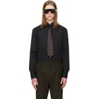 TOM FORD Black Poplin Slim Fit Shirt