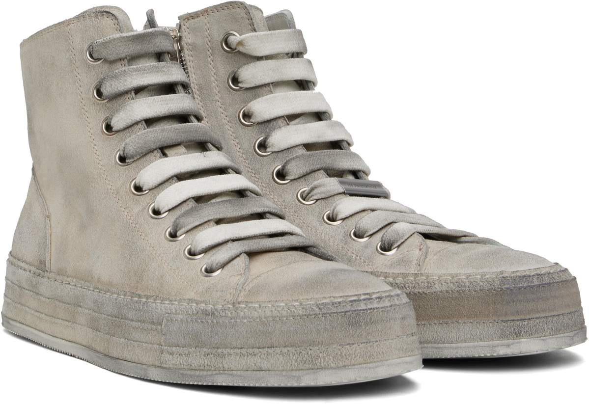 Ann Demeulemeester Gray Orvo High-Top Sneakers