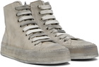 Ann Demeulemeester Gray Orvo High-Top Sneakers