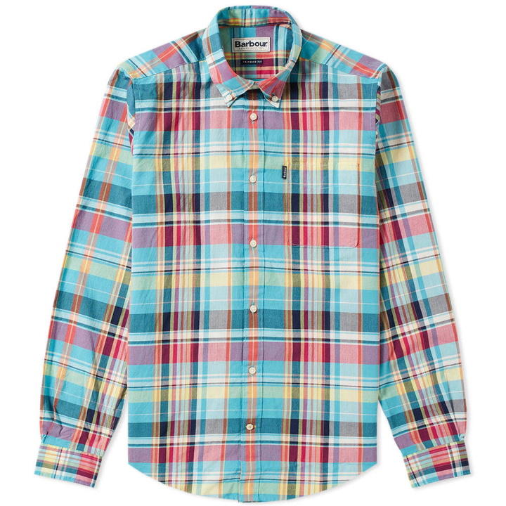 Photo: Barbour Madras II Shirt Aqua