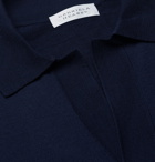 Gabriela Hearst - Jinete Virgin Wool Polo Shirt - Blue