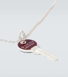 Gucci Trademark sterling silver pendant necklace