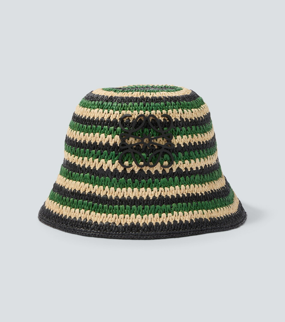 Loewe Paula's Ibiza striped raffia bucket hat