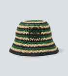 Loewe Paula's Ibiza striped raffia bucket hat