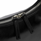 MARGE SHERWOOD Women's Hobo Shoulder Bag in Black Glossy Plain 