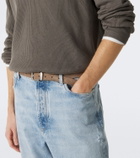 Brunello Cucinelli Ribbed-knit half-zip cotton sweater