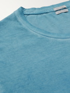 MASSIMO ALBA - Panarea Watercolour-Dyed Cotton-Jersey T-Shirt - Blue