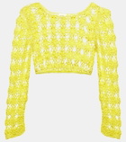 Anna Kosturova Bella crochet cotton crop top
