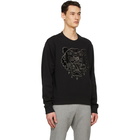 Kenzo Black Velvet Tiger Sweatshirt