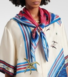 Alémais Printed silk twill scarf