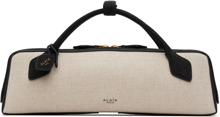 Photo: ALAÏA Beige & Black 'Le Teckel Clutch' Bag