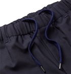 Aspesi - Stretch Tech-Jersey Drawstring Trousers - Blue