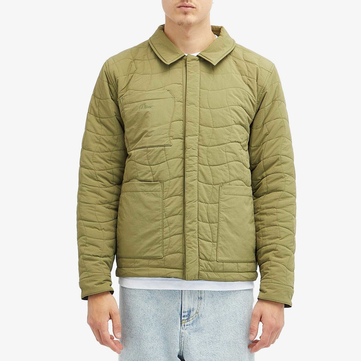 Dime Men's Reversible Insulated Jacket in Moss/Army Dime