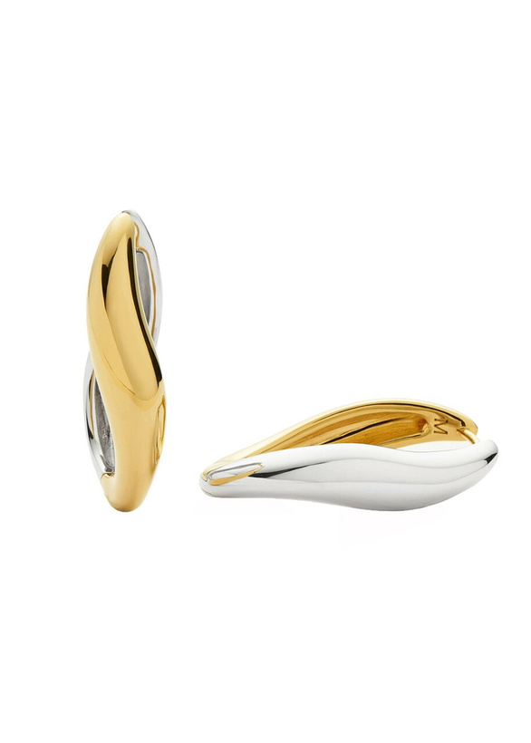 Photo: Missoma Savi Signature Small Hoop Earrings - Gold - One Size