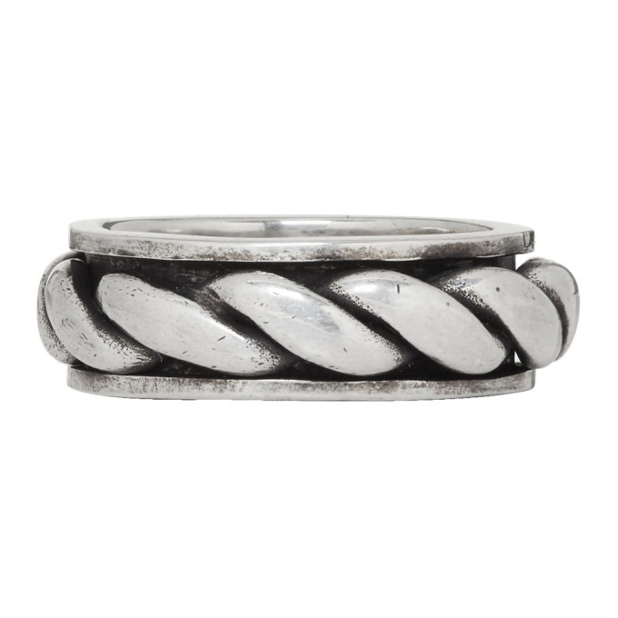 Photo: Saint Laurent Silver Rope Ring