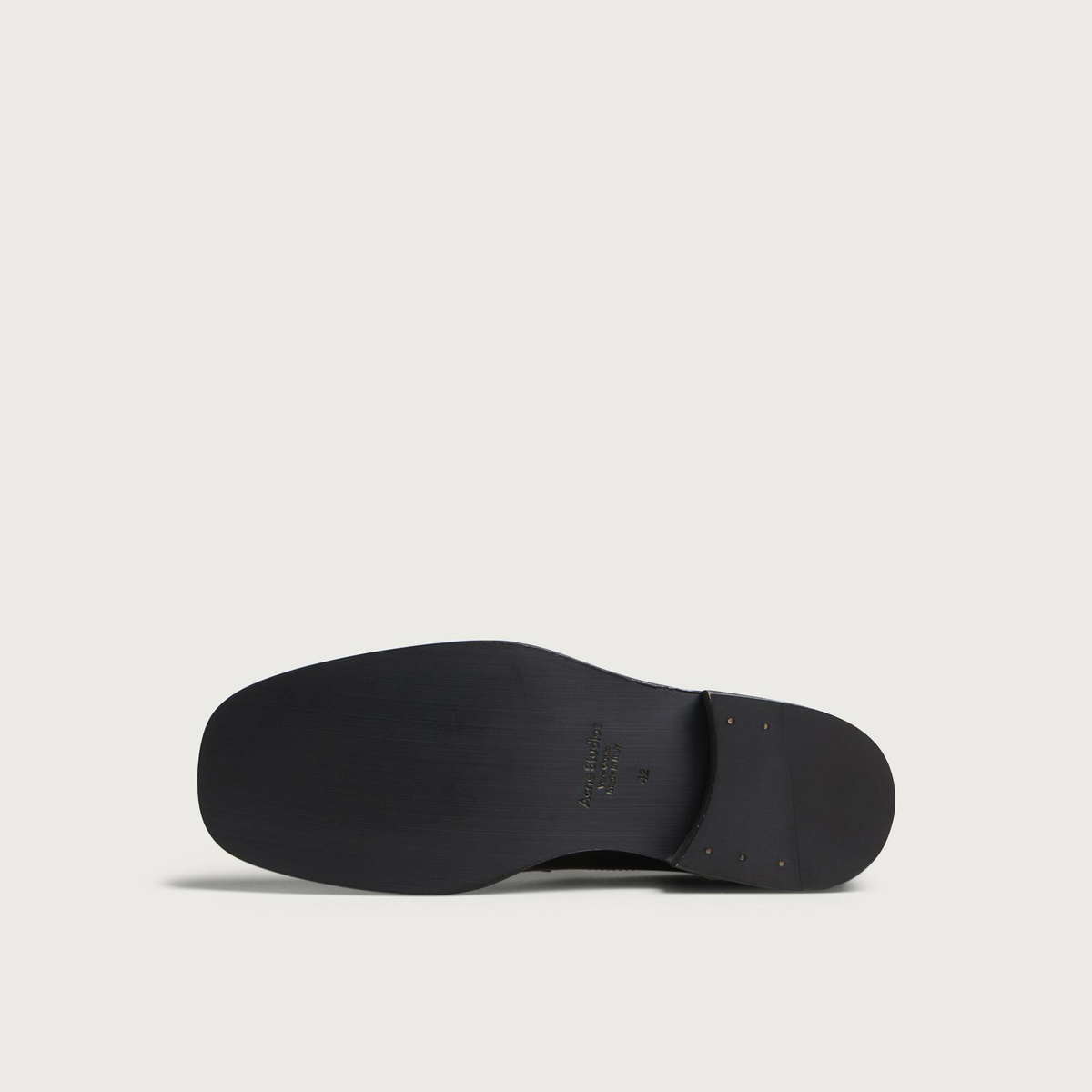 Acne Studios Men's Bassel Le Loafers in Dark Brown