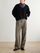 A.PRESSE - Brushed Cashmere Sweater - Black