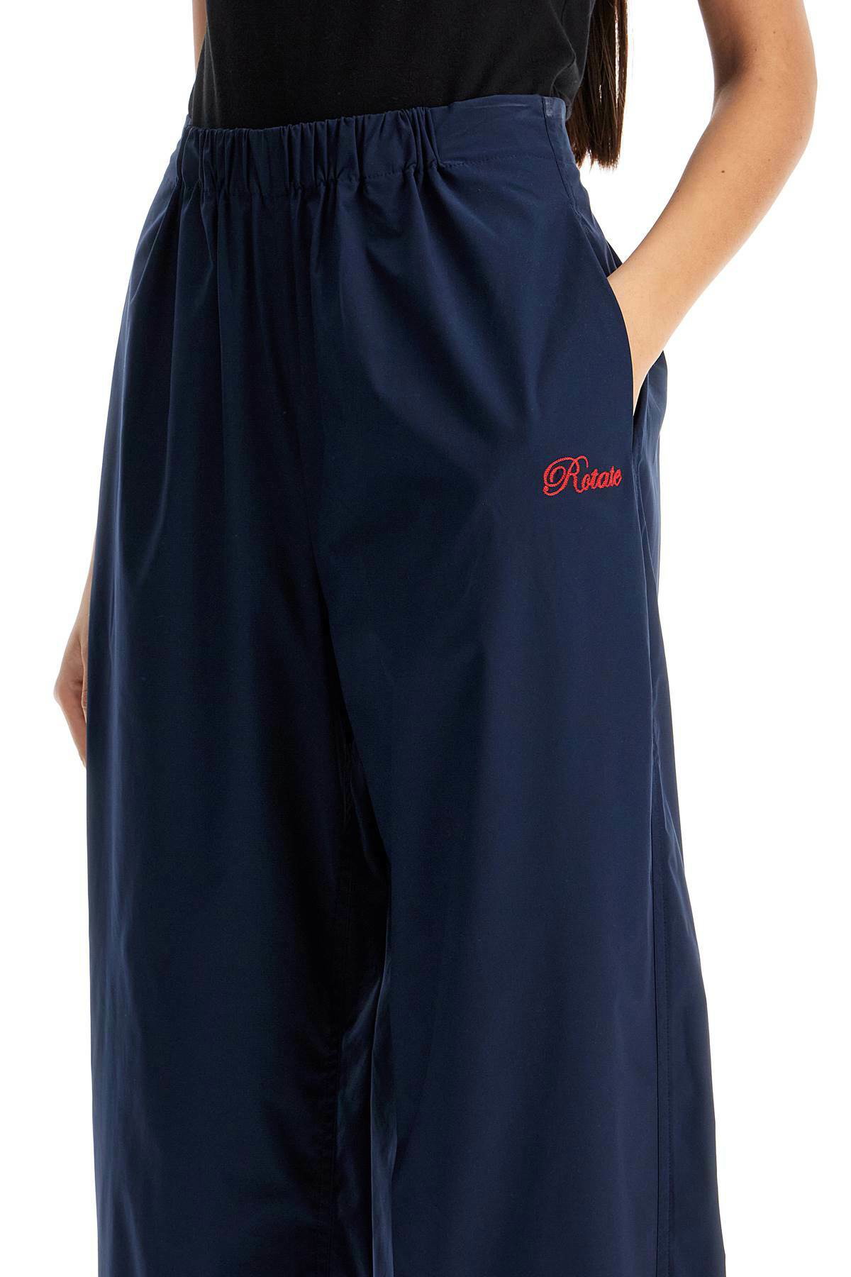 ROTATE sporty pants with embroidered logo design Blue ROTATE