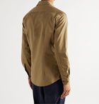 Barena - Coppi Slim-Fit Cotton and Wool-Blend Twill Shirt - Brown