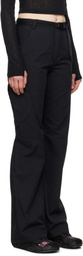 HYEIN SEO Black Low-Rise Belted Trousers