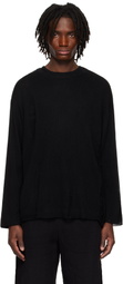 Professor.E Black Layered Knit Sweater