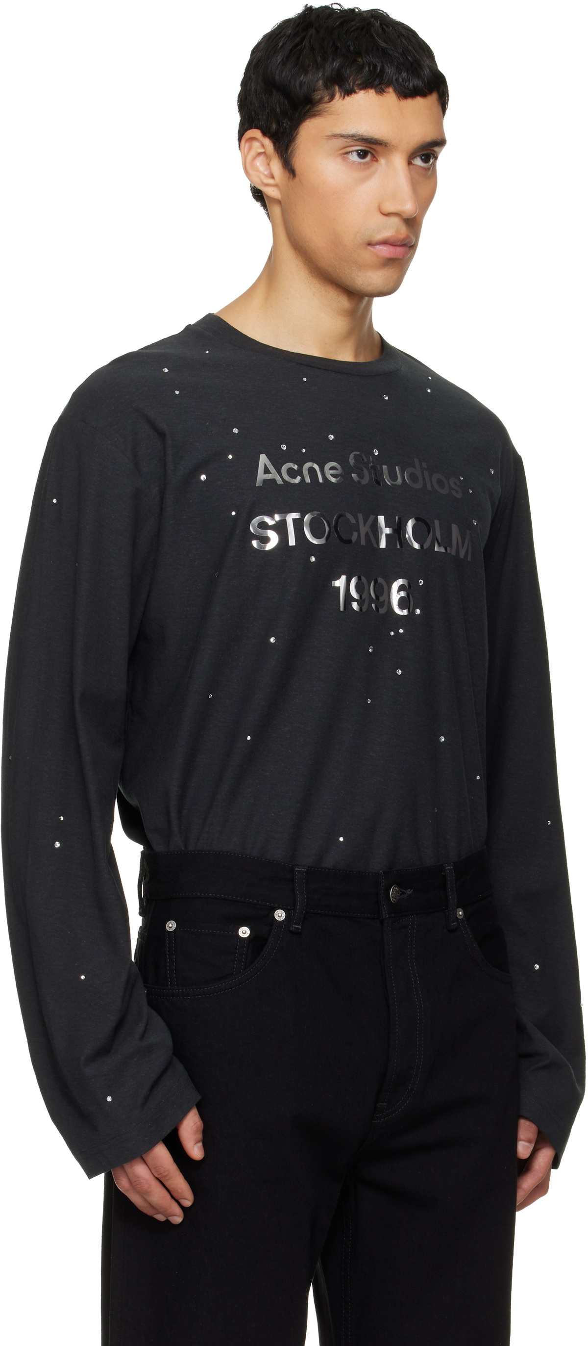 Acne Studios Black Logo T-shirt