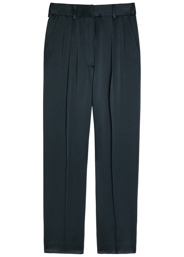 Photo: Blaze Milano Fox Satin Trousers Dark Blue