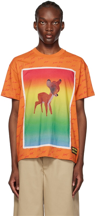 Photo: Meryll Rogge Orange Beni Bischof Edition Rainbow Deer T-Shirt