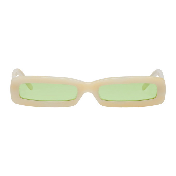 Photo: George Keburia Beige Long Rectangular Sunglasses